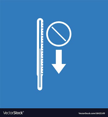 Icon medical thermometer vector image