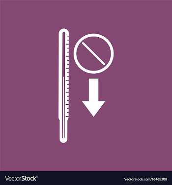 Icon medical thermometer vector image