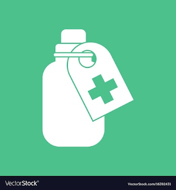 Icon medicines bank vector image