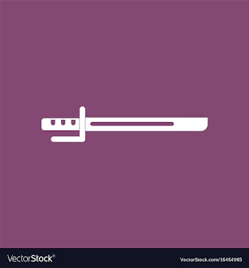 Icon military bayonet knife vector image