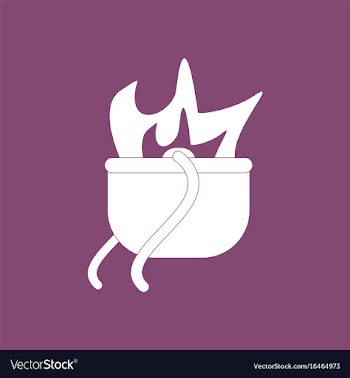 Icon military cauldron pot vector image