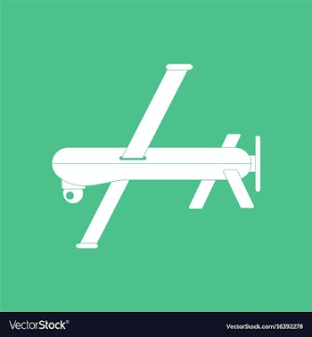 Icon military drone vector image