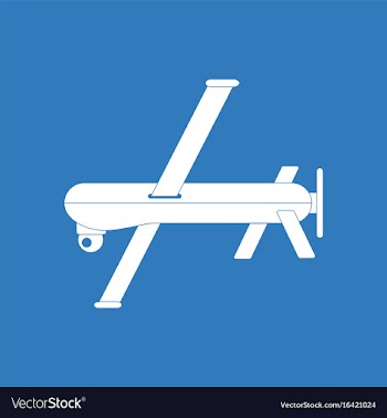 Icon military drone vector image