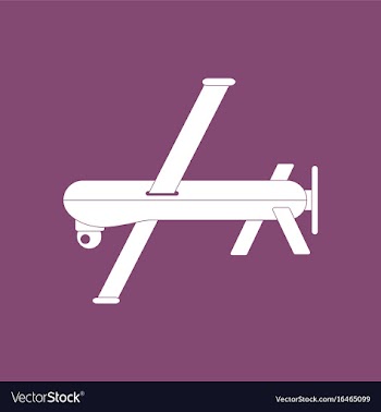 Icon military drone vector image