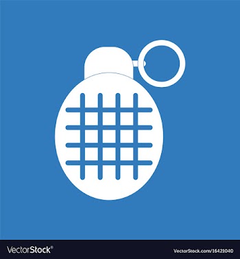 Icon military frag grenade vector image