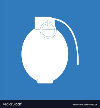Icon military hand grenade vector image