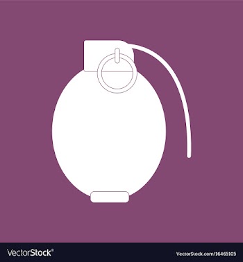 Icon military hand grenade vector image