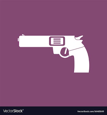 Icon military handgun revolver vector image