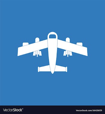Icon military heavy bomber vector image