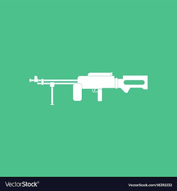 Icon military heavy machine gun vector image