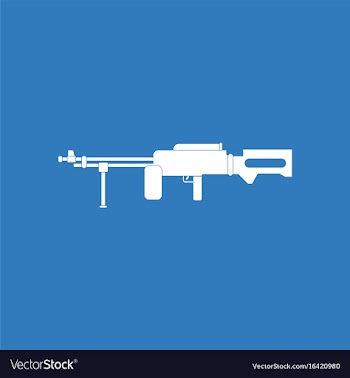 Icon military heavy machine gun vector image