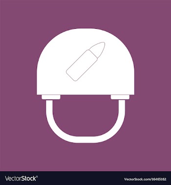 Icon military helmet with bullet vector image