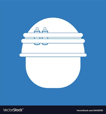 Icon military helmet with bullets vector image