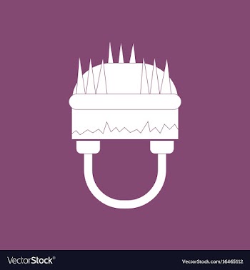 Icon military helmet with grass vector image