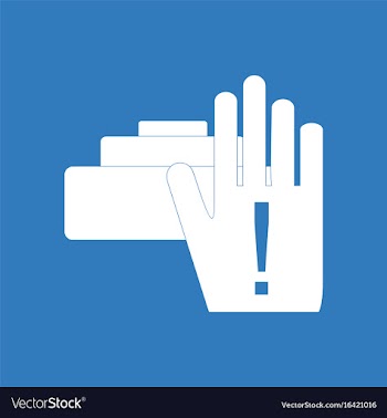Icon military mine and hand vector image