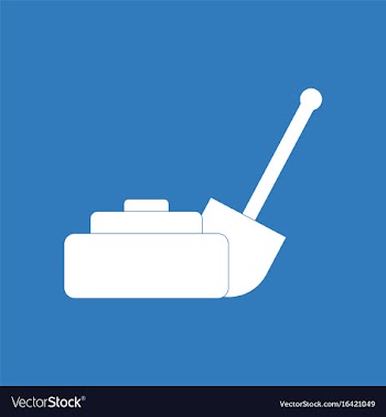 Icon military mine and shovel vector image
