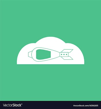 Icon military mortar shell vector image