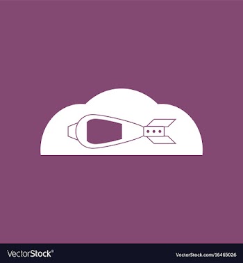 Icon military mortar shell vector image