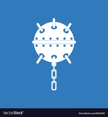 Icon military naval mine vector image