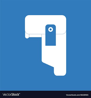 Icon military pistol holster vector image