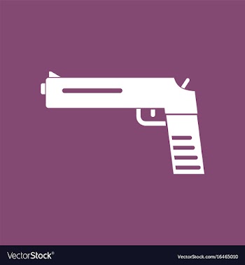 Icon military pistol vector image