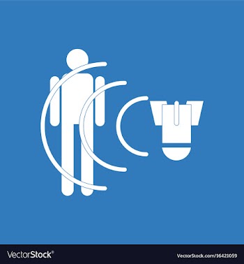 Icon military shell blast wave vector image