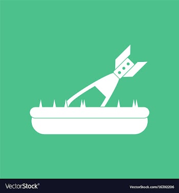 Icon military shell in ground vector image