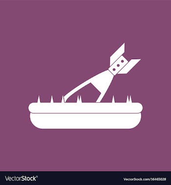 Icon military shell in ground vector image