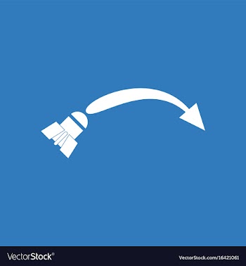 Icon military shell trajectory vector image