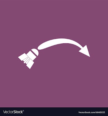 Icon military shell trajectory vector image