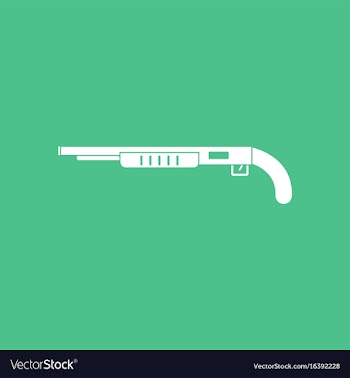 Icon military shotgun vector image