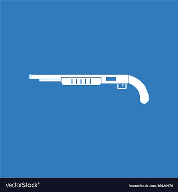 Icon military shotgun vector image