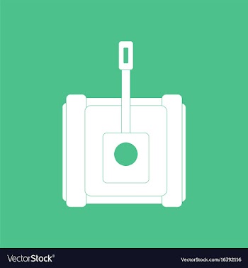 Icon military tank vector image
