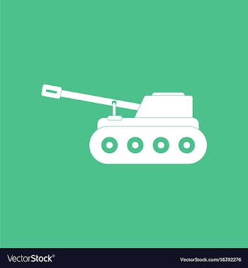 Icon military tank vector image