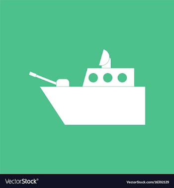 Icon military warship vector image