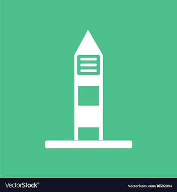 Icon military watchtower vector image