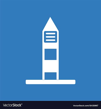 Icon military watchtower vector image