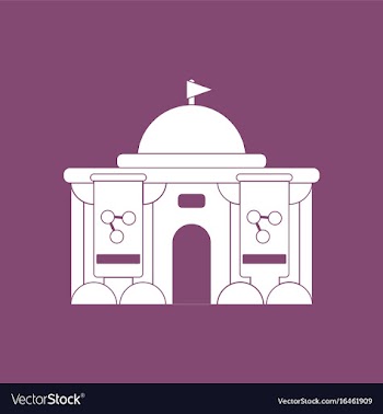 Icon molecule institute vector image