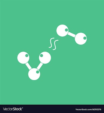 Icon molecules and attraction vector image