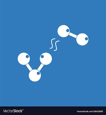 Icon molecules and attraction vector image