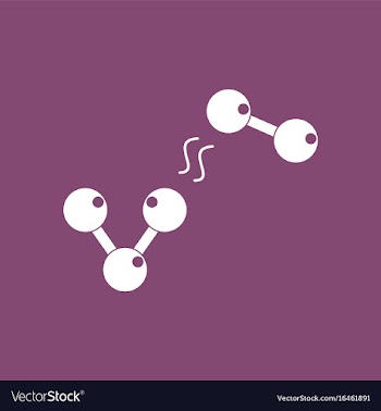 Icon molecules and attraction vector image