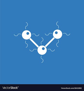 Icon molecules and electricity vector image
