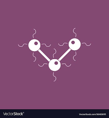 Icon molecules and electricity vector image
