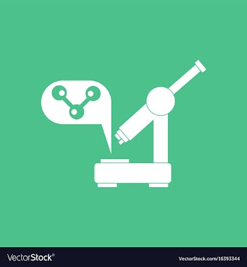 Icon molecules and microscope vector image