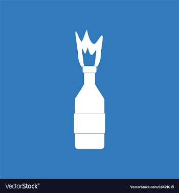 Icon molotov cocktail vector image