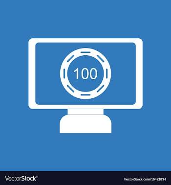 Icon money equal chips online vector image