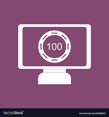 Icon money equal chips online vector image