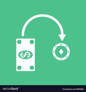 Icon money equal chips vector image
