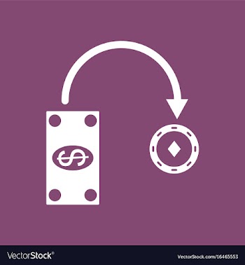 Icon money equal chips vector image