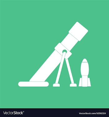 Icon mortar and shell silhouette vector image